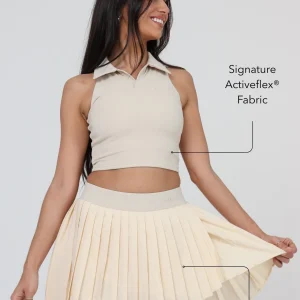 Jupe plissée ACTIVEFLEX™｜Beige