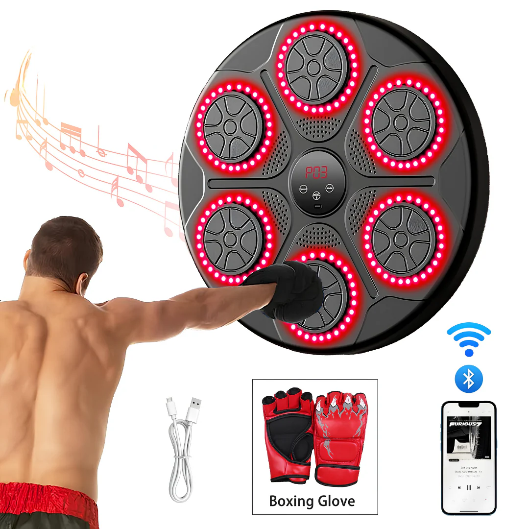 Music Boxing Machine Bluetooth professionnel - 1 Paire de Gants Offerte – Image 2