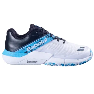 Chaussures de padel Babolat Movea 2 (White/Cyan Blue)