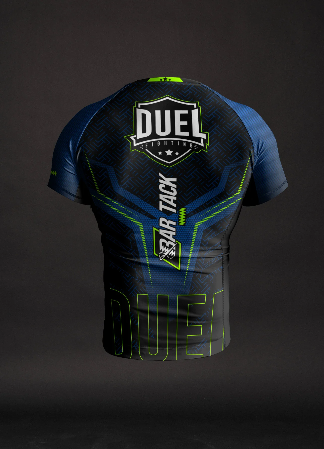 Rashguard Bar Tack x Duel Fighting - Bleu – Image 7