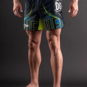 Short de MMA AeroLite™ Bar Tack x Duel Fighting - Bleu