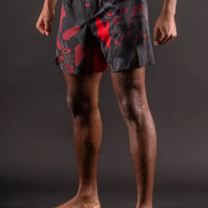 Short de MMA Bar Tack AeroMax™ «ONI 鬼» - Noir
