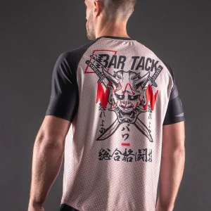 T-Shirt DryMax™ Manches Courtes  Bar Tack "ONI 鬼" - Sable