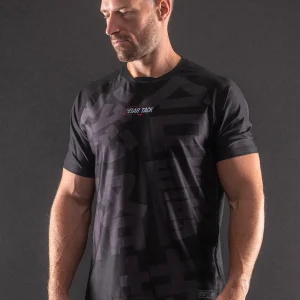 T-Shirt DryMax™ Manches Courtes Bar Tack "KUROGANE 黒鉄" - Noir