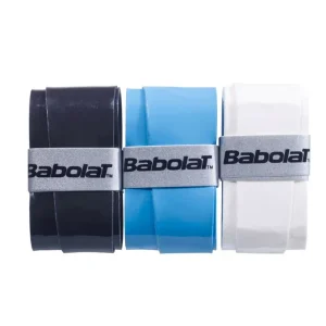 Overgrip Babolat (Lot de 3, Noir/Bleu/Blanc)