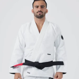 KIMONO HOMME Kore V2 Jiu Jitsu BLANC CEINTURE BLANCHE OFFERT