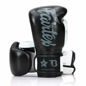Boxhandschuhe FAIRTEX Muay Thai - FXB-BG-V2 - Schwarz/Weiß