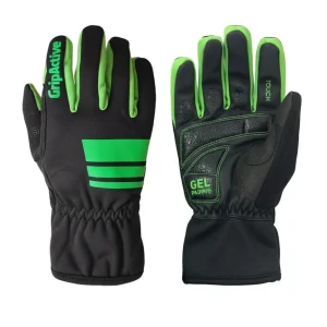 Gants Renforcés Noirs et Verts Flashy
