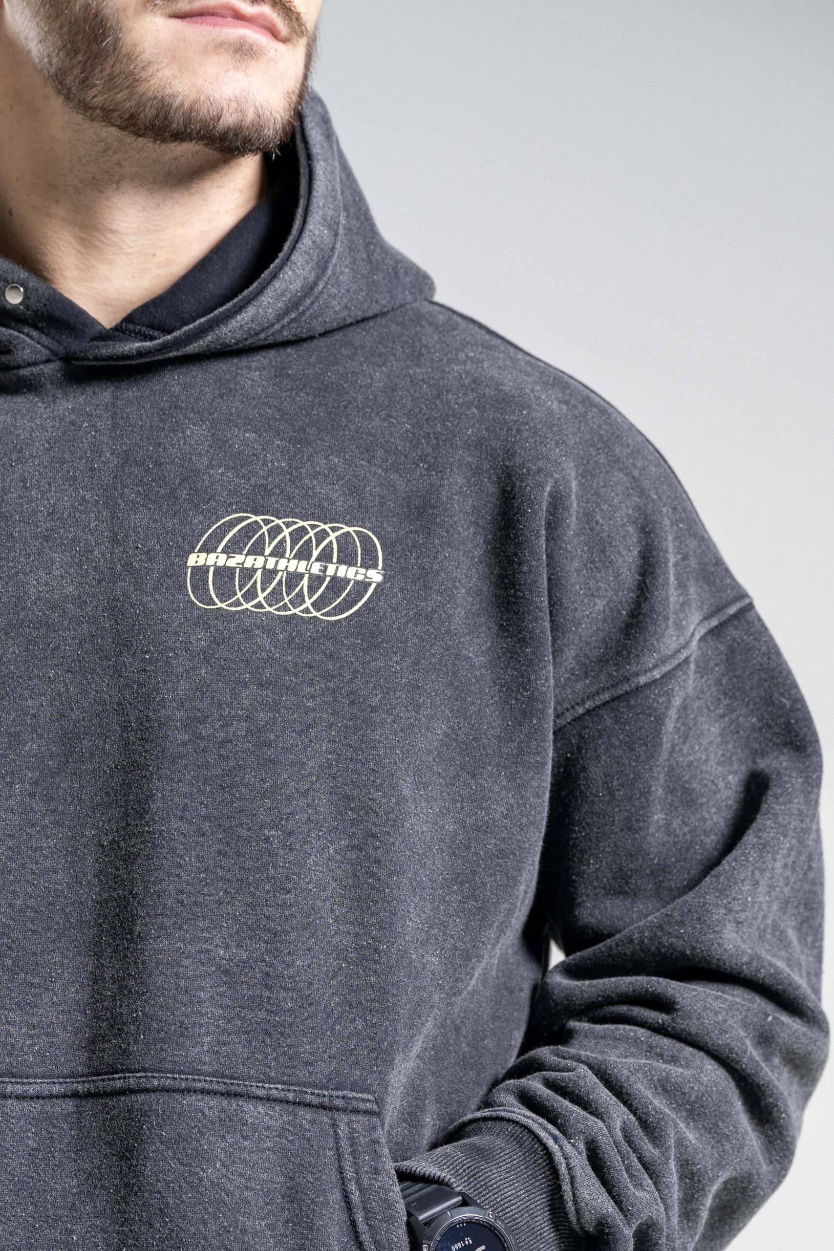 Hoodie Hybrid - Gris Vintage – Image 6