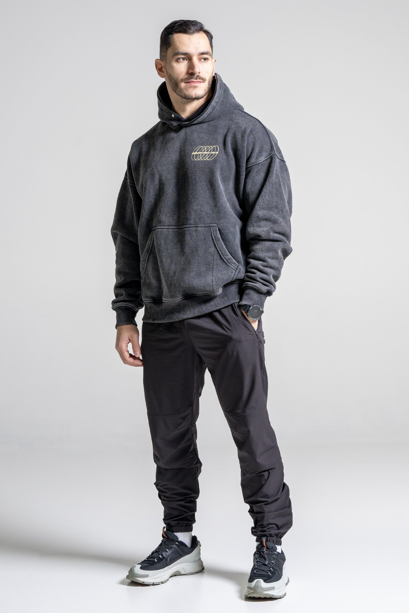 Hoodie Hybrid - Gris Vintage – Image 3