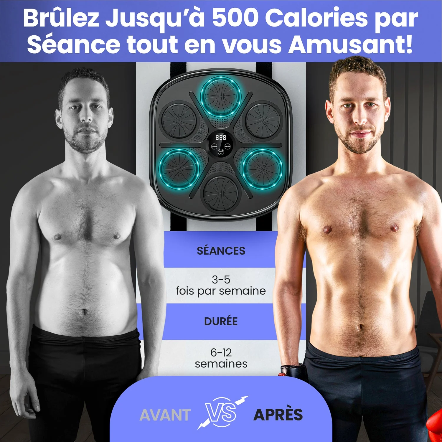 Music Boxing Machine - P1 Paire de gant offerte – Image 3