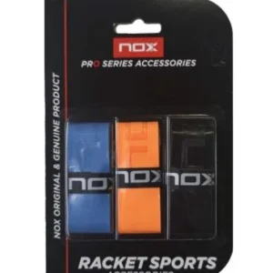 Overgrips Nox Pro (Bleu/ Orange/ Noir, Pack de 3)