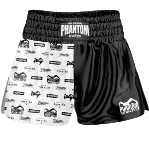 Muay Thai Shorts Legend - Schwarz/Weiß