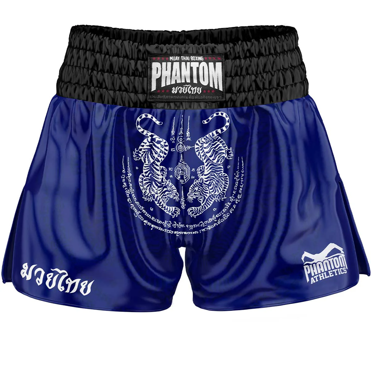 Muay Thai Shorts Sak Yant - Blau