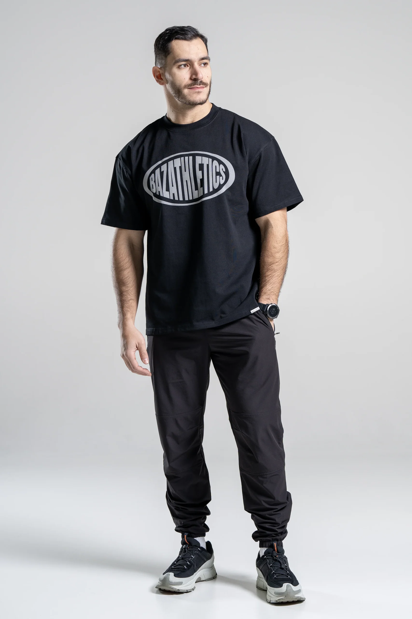 T-shirt Metallic - Noir – Image 4