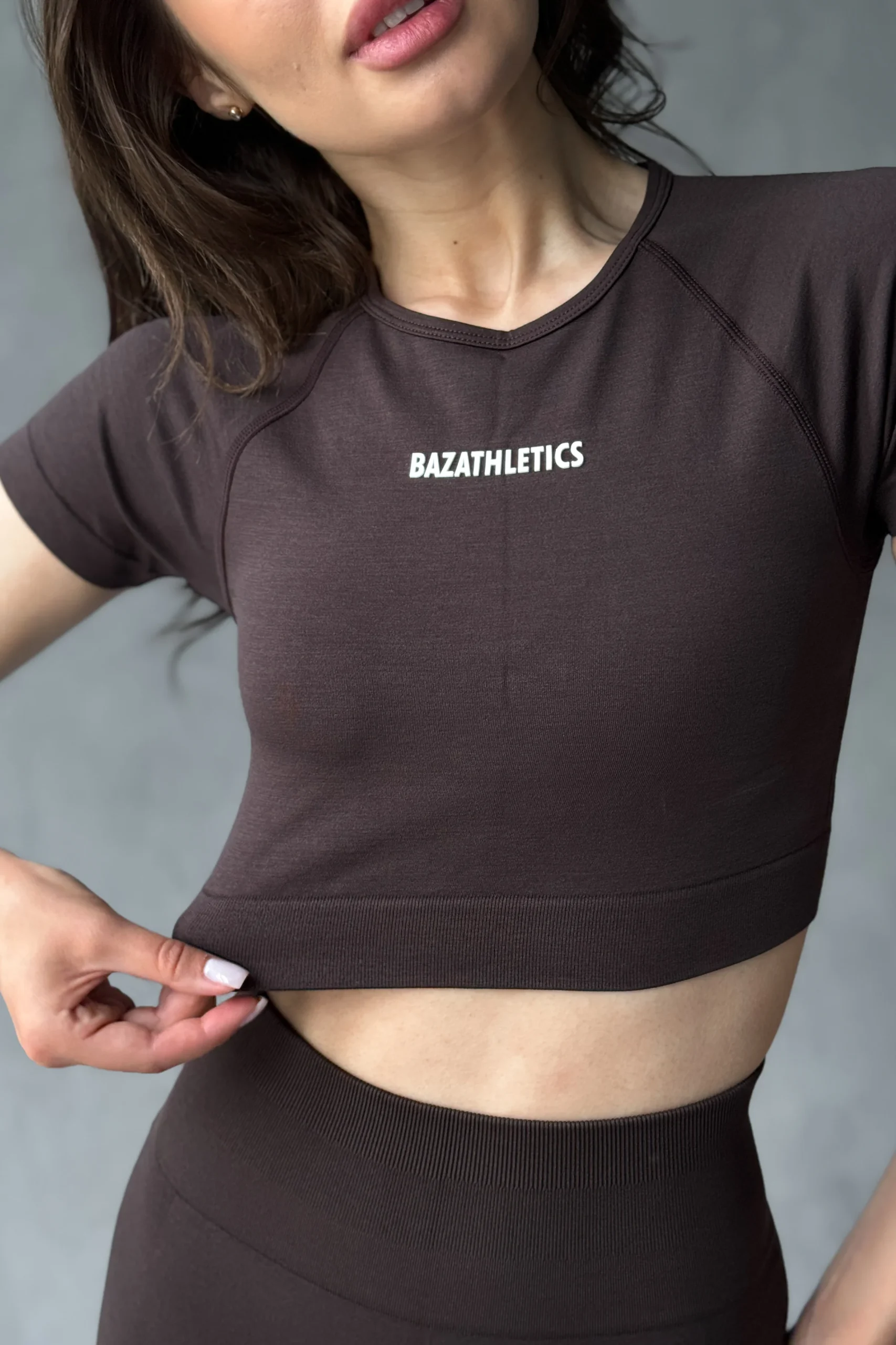 Timeless Crop Top - Marron