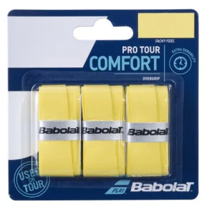 Overgrips Babolat Pro Tour (Lot de 3, jaune)